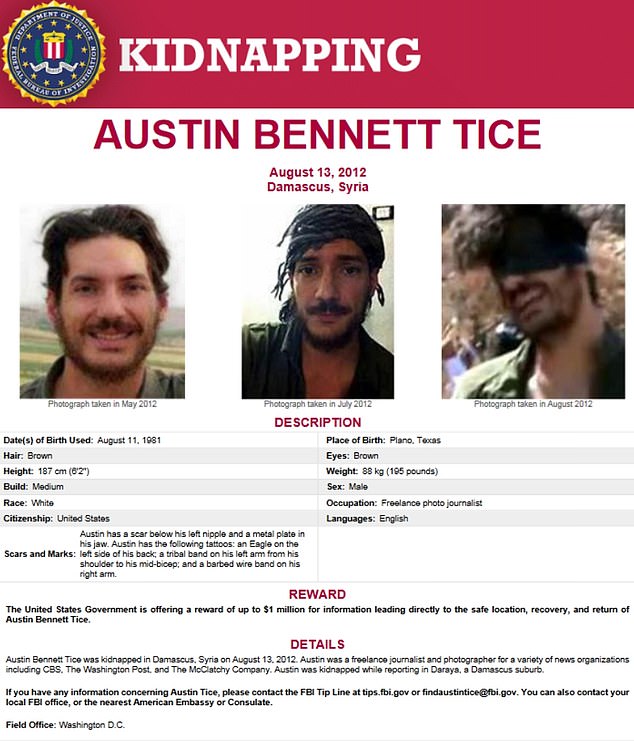 The FBI has reissued its offer of a $1 million reward for information leading to his safe return