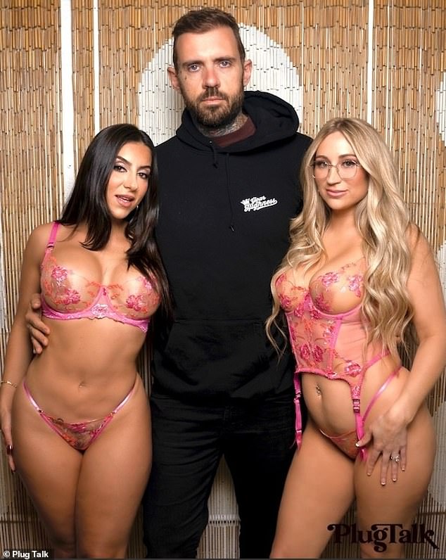 Adam22 and his wife, porn star Lena The Plug (left), are big stars in the adult industry.