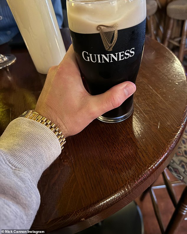 The pop star, 31, took to Instagram in May to share a selfie of herself with her hair longer and curlier, another playing golf and a third in which she posed with a pint of Guinness.