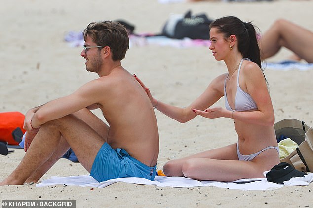 Willow wasn't afraid to pamper her boyfriend either and at one point was seen applying sunscreen to Genaro's back.