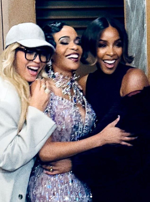 Beyoncé, 43, joined Williams on Broadway last month in Death Becomes Her. They were joined by Kelly Rowland (pictured)