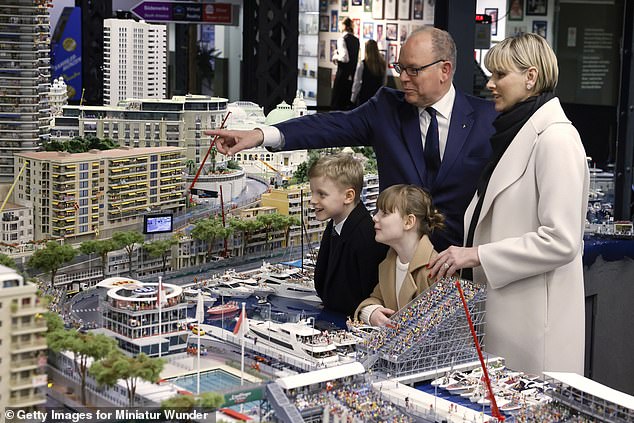 Albert and Charlene attended the opening of Monaco's model making department at Miniatur Wunderland with their two children in April this year