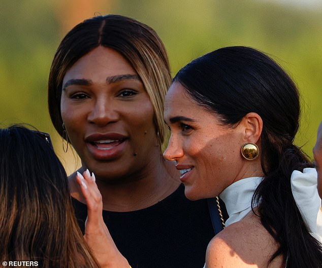 Meghan was joined at the event by her good friend, tennis legend Serena Williams