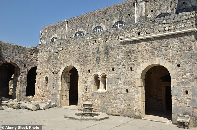 The Byzantine church (pictured) built on the ancient foundations was a place of worship for Orthodox Christians between the 5th and 12th centuries.