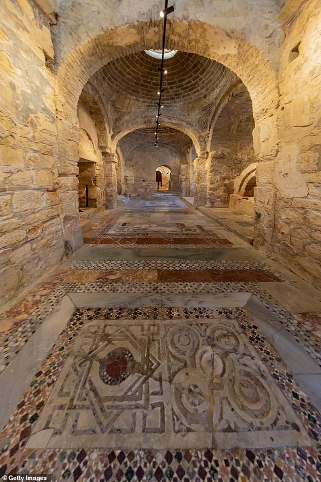 Interior of the Church of San Nicolás. Records have shown that Saint Nicholas was buried in the church built in his name, but the exact whereabouts of his body has always been a mystery.