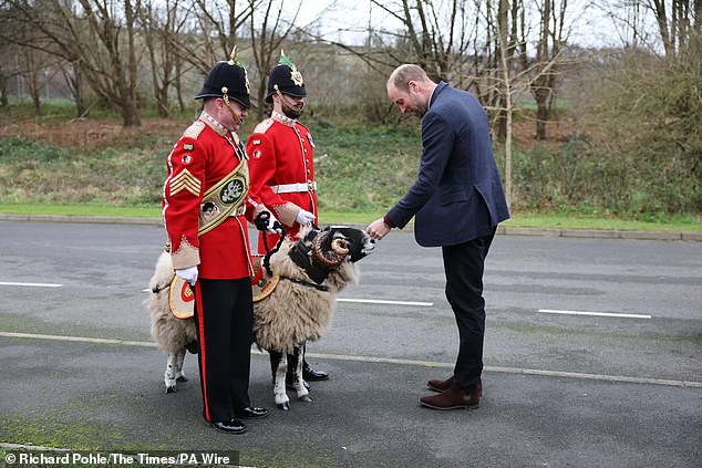 Upon arrival, His Royal Highness was greeted by a ram from the regiment called Derby, before meeting soldiers and their families, to hear more about their experiences and roles within the Mercian Regiment.