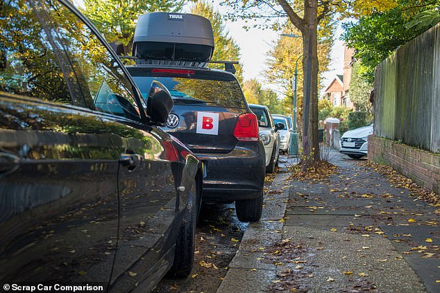 Like the red and white L plates that students are required by law to affix to their vehicles before passing the test, and the green P plate for those who have recently obtained their licence, motorists who park incorrectly can now apply for a B plate free.