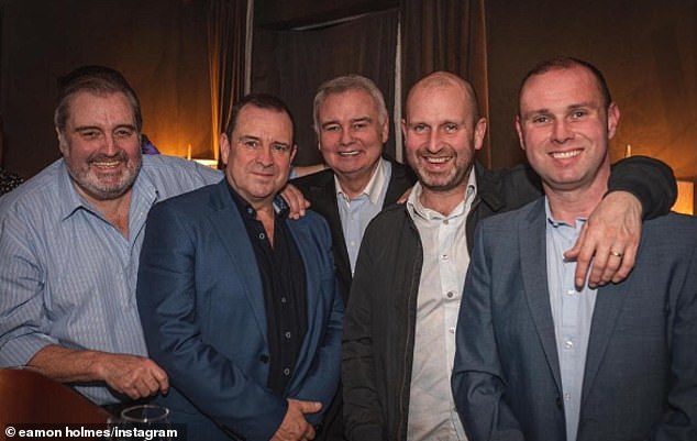 Eamonn pictured in 2019 with his four brothers: Leonard, Brian, Colm and Conor.