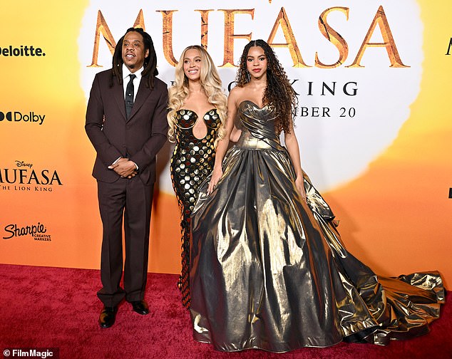 Carter, 55, and Beyoncé, 43, formed a united front to support their daughter Blue Ivy, 12, at the premiere of her new movie Mufasa: A Lion King, hours after he was named in a demand.