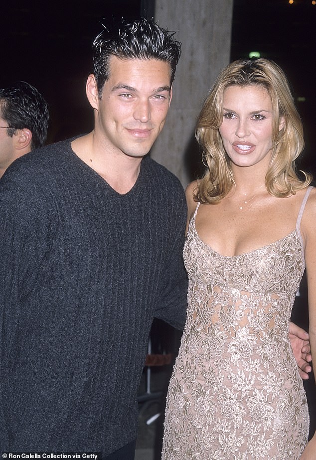 The bombshell with the ex Eddie Cibrian at the premiere of Living Out Loud in 1998