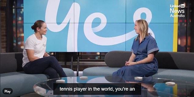 The tennis legend (pictured doing an interview to announce his role at the company in September 2022) revealed the news on his LinkedIn profile.