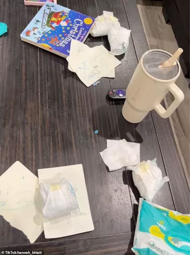 The mother of two rose to fame thanks to a viral TikTok video that showed her picking up 17 dirty diapers in her home