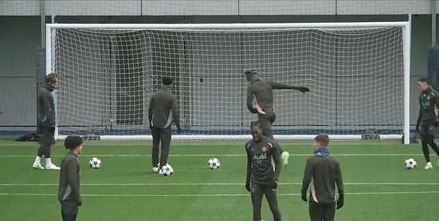 In a video that appeared online, all four players missed from the penalty spot.