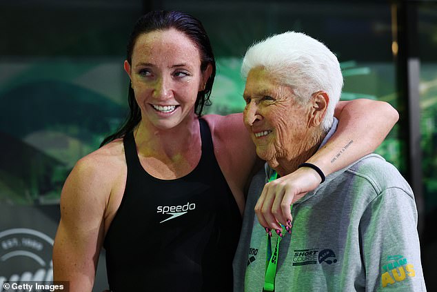 Dawn Fraser's goddaughter Lani Pallister (pictured left with Fraser) has spoken about her 