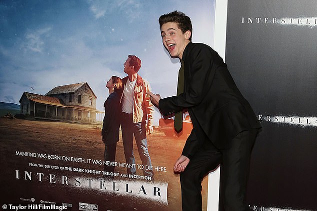 When the Dune: Part Two action star finally saw Interstellar at a screening for the first time (pictured in 2014), 