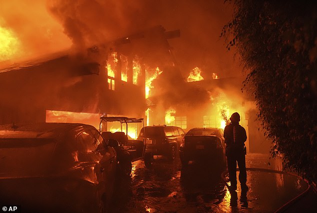 Evacuations are underway in celebrity-filled Malibu after the rapid spread of a wildfire that broke out overnight