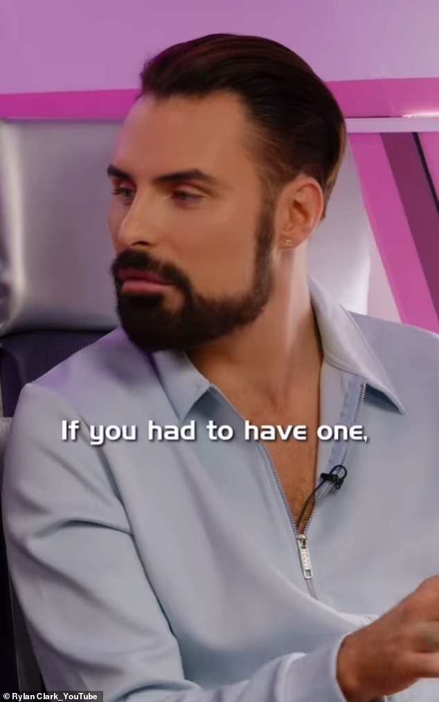 The Loose Women star, 64, was on an episode of Rylan's YouTube series Air Rylan on Tuesday where Rylan, 36, asked if he would ever get a tattoo on his 'p***y '.