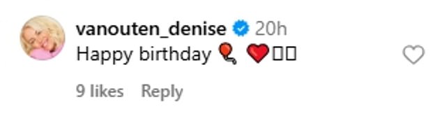 Friends and family then flocked to the comments section to wish the star a happy birthday.