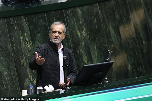 Iran's reformist president Masoud Pezeshkian (pictured) warned that the legislation would only lead to greater discontent in Iranian society.