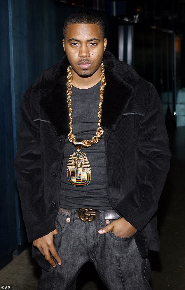 Carmen previously confessed about the affair to Nas (pictured) after the release of Memphis Bleek and Jay-Z's song Is That Your Chick.