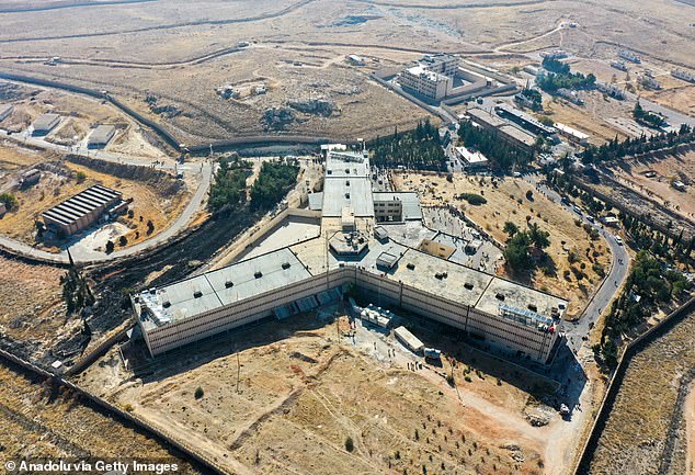 An aerial view of the Sednaya military prison after armed groups opposing the Syrian regime of Bashar al-Assad took control of Damascus. The prison was the epicenter of this systematic terror where a large number of detainees were subjected to all types of inhuman treatment and executed.