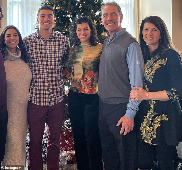 Mangione is seen with his sister and parents in an undated photo. His mother said she had no contact with him since July 1 when she reported him missing.