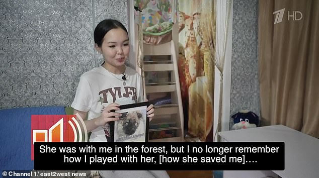 The girl said she got lost after following her father into a forest without him realizing