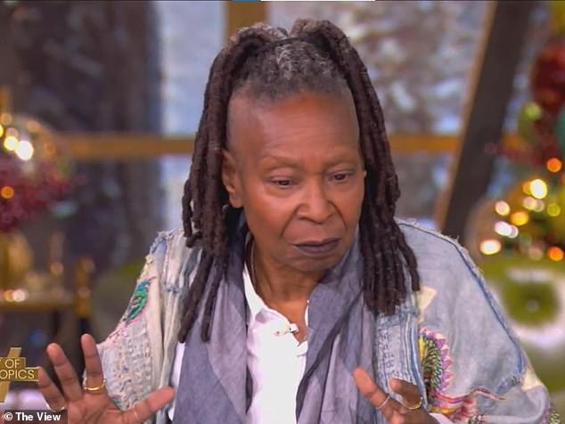 Co-host Sara said: 'The boys will love that', while Whoopi quickly joked: 'They will too'