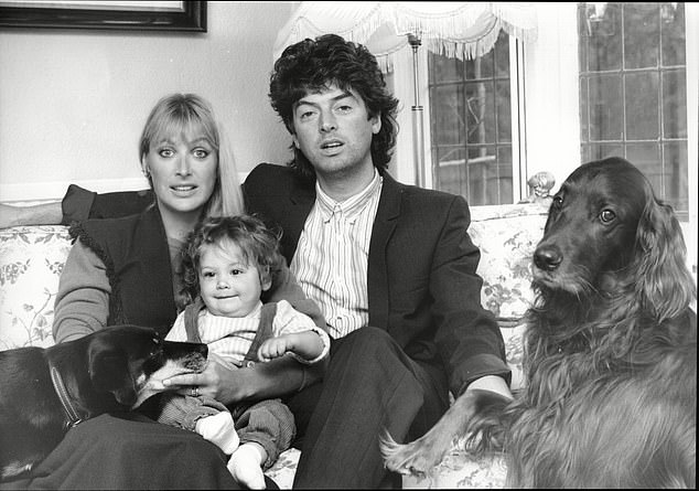 Actress Carol Royle photographed with her son Sam Taran and her husband Julian Spear