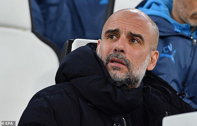 Guardiola's team continued to look low on confidence and looked dangerously close to missing out on qualifying for the Champions League round of 16 entirely.