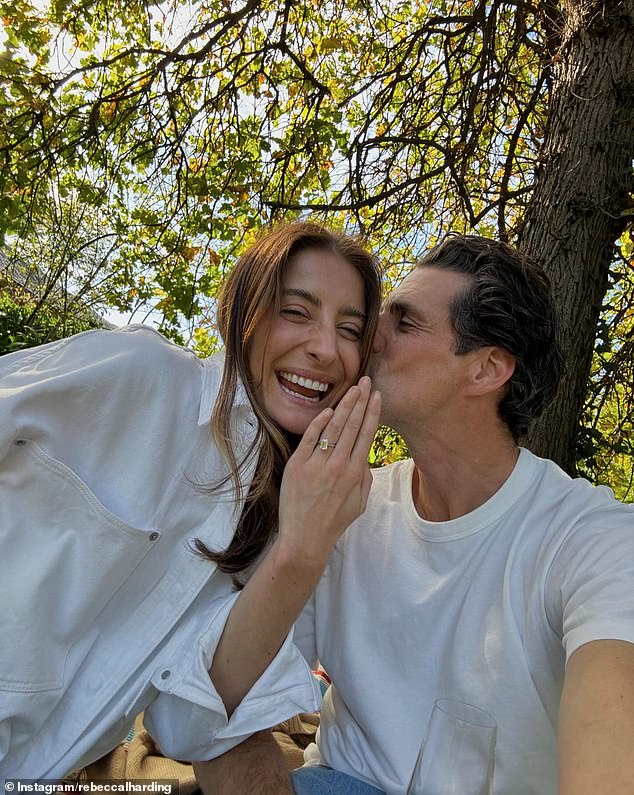 Andy and Rebecca announced their engagement in August after 10 years together