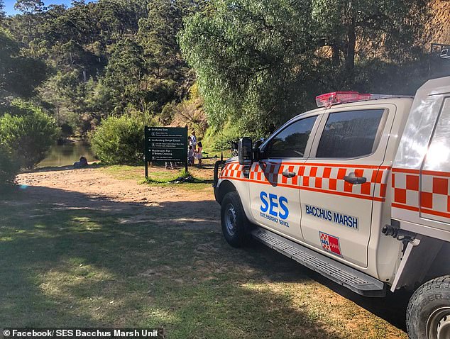 The 20-year-old is the second person to drown in water next to the MacKenzies Flat picnic area in Lerderderg Gorge, in Melbourne's west end (pictured), in just over a year.