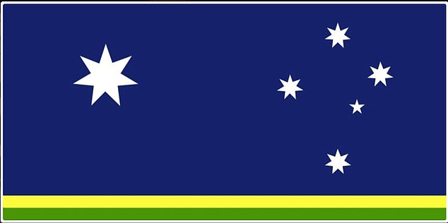 This simple design is one of the most popular on the Ausflag website.