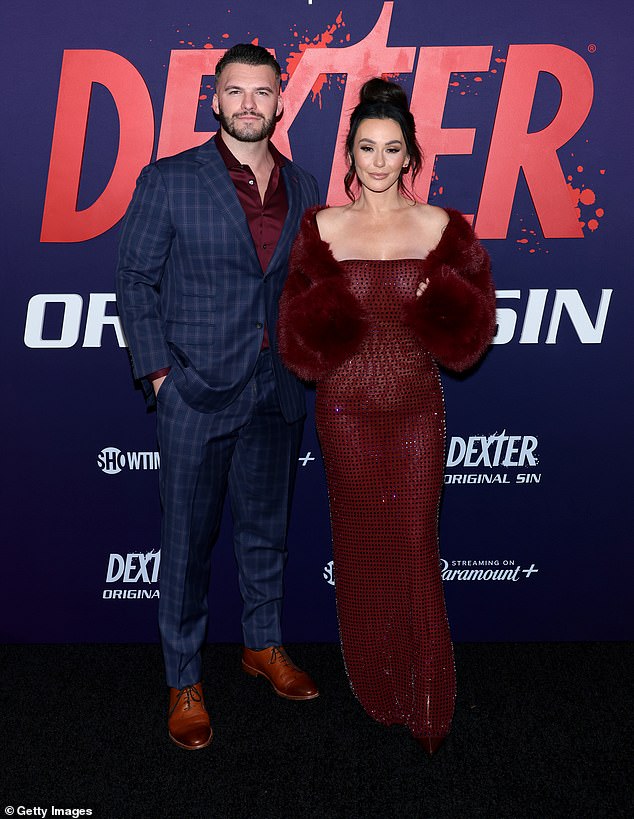 The Jersey Shore alum, 38, turned heads on the red carpet alongside her fiancé Zack Carpinello, 30, who also goes by Zack Clayton.