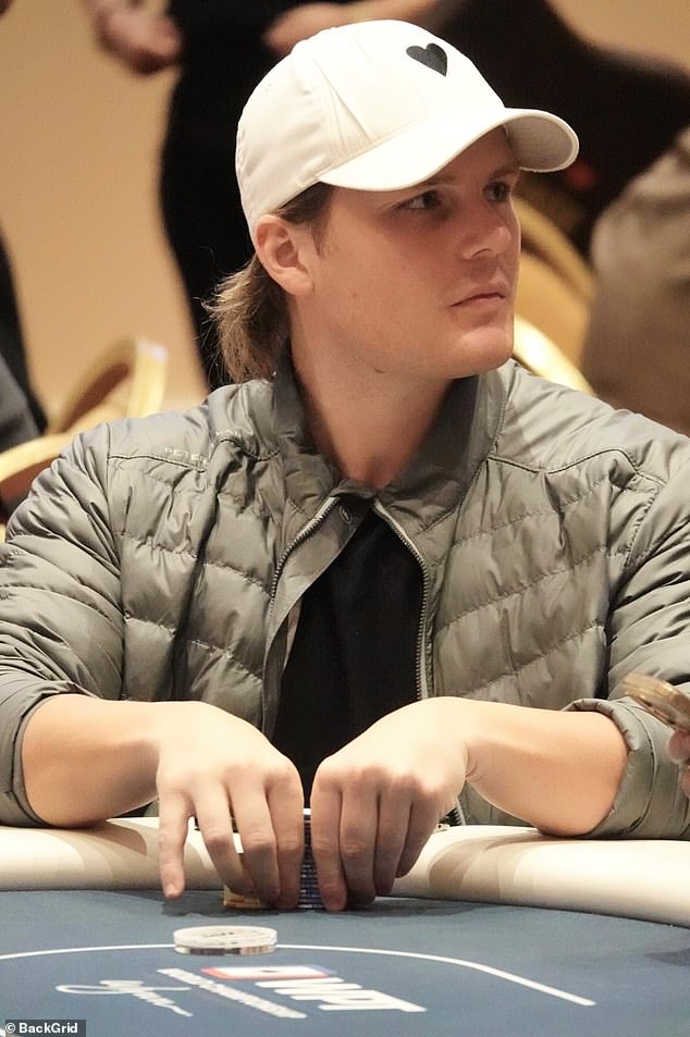 He was the embodiment of the term poker face and wore a stoic expression as he looked around the table, sizing up his competitors.