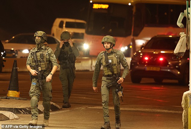 The Israeli military said its forces were pursuing the gunman and had set up roadblocks.