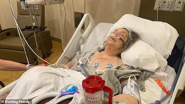 More than two weeks later, she is still in intensive care requiring constant oxygen while on heavy medications and her medical bills steadily rising