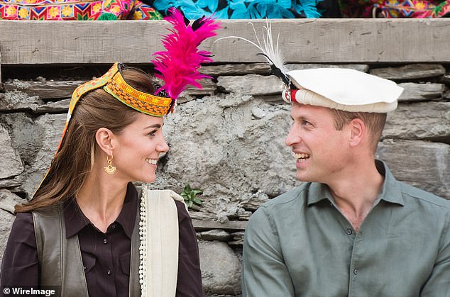 Kate first wore the Missoma earrings when she and William visited a settlement of the Kalash people to learn about their culture