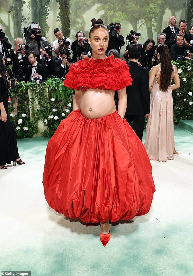 Adwoa announced her pregnancy with her first child by appearing at this year's Met Gala with a baby bump.