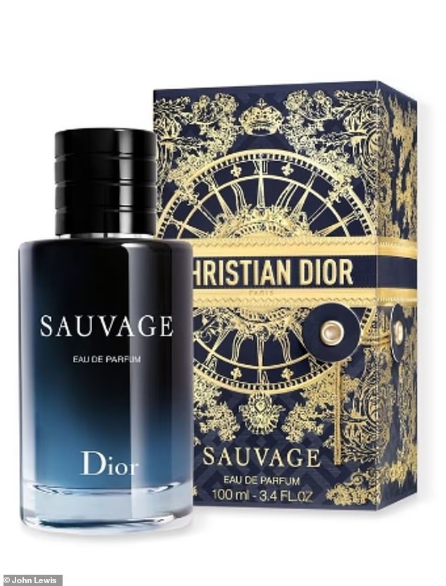 Ian frequently uses Twitter, where he posts jokes to his 74,000 followers on the app. Pictured: Dior Sauvage features in John Lewis men's gift guide