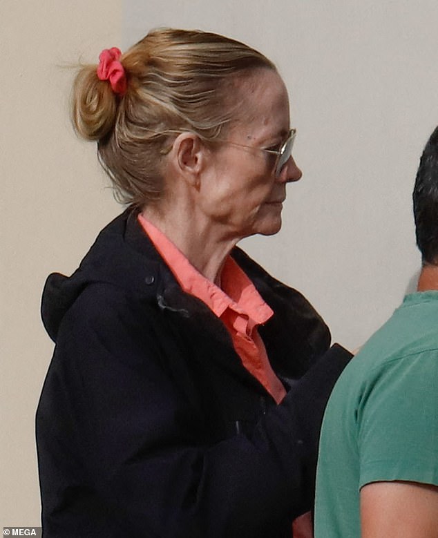 The former Moonlighting star, 74, shielded her eyes behind a pair of sunglasses while running errands near her home in Southern California.