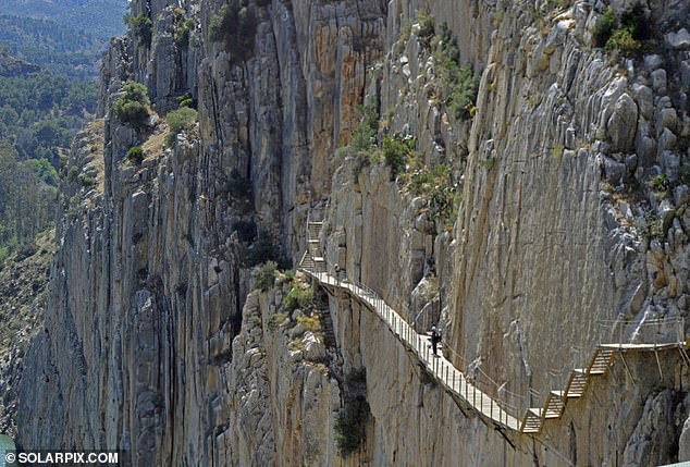 The area where the tragedy occurred is on the famous Caminito del Rey