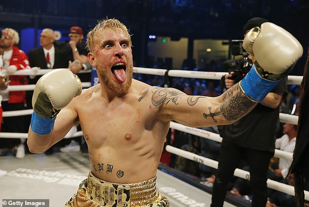 Jake Paul has a habit of sticking his tongue out both inside and outside the ring