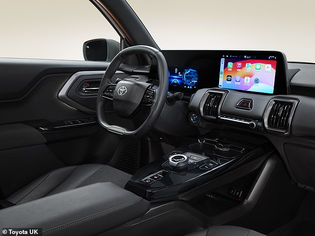 The cabin features a 10.1-inch infotainment screen and a larger 10.24-inch digital driver's cluster.