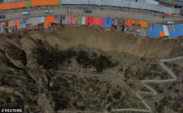 Experts and city officials have warned of the danger of living in cliff-side homes, but residents have decided to hold on.