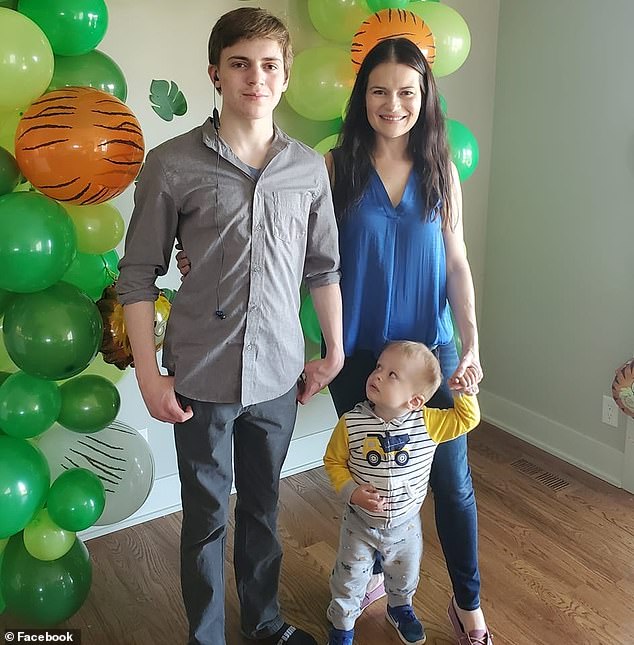 Groschen's wife Anastasiya Akutsina-Groschen, 44, and stepson Segei Scoggins, 20, were killed in the home after neighbors heard an argument followed by gunshots