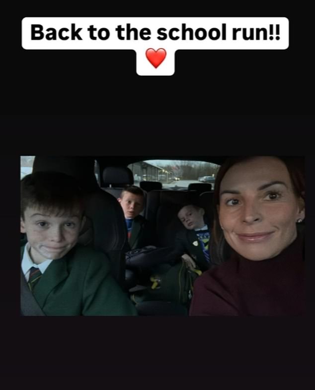 Tulisa wasn't the only one getting back to normal this week, as her campmate Coleen Rooney shared a photo of her doing the school run.