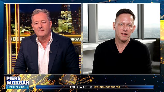 The response to the billionaire's response online was brutal, with one person – who called Thiel 'Antichrist' – calling it the worst response you could possibly give. Others pointed out his clearly distressed face in the video, with one asking: 