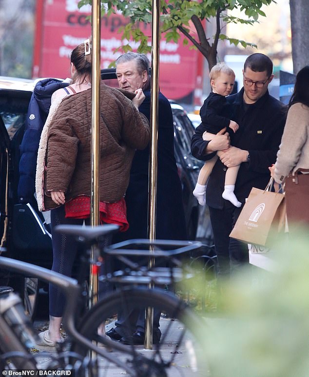 Ireland was joined by her partner, musician RAC, 39, and their one-year-old daughter, Holland, on the trip to NYC