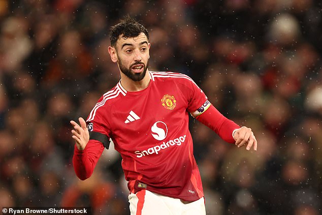 He said: 'There is also a dilemma looming for Bruno Fernandes. Unlike Rashford, Fernandes has been one of United's best players during a difficult period.